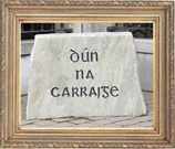 engraved achill stone sign
